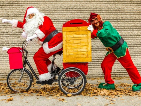 Papa Noel per a acció comercial