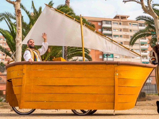 El vendedor de especies para ferias