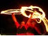 Espectáculo de noche con fuego