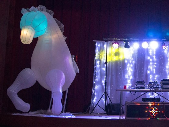 Caballos hinchables para decoraciones