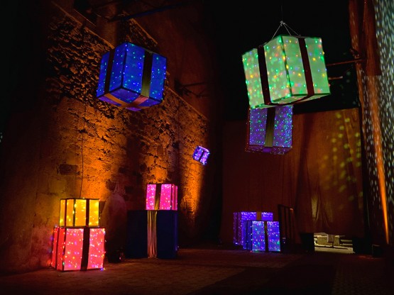 Regalos decoración con luces