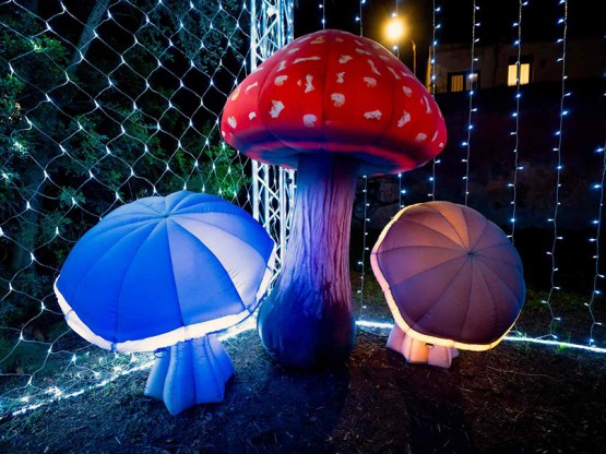 Setas iluminadas