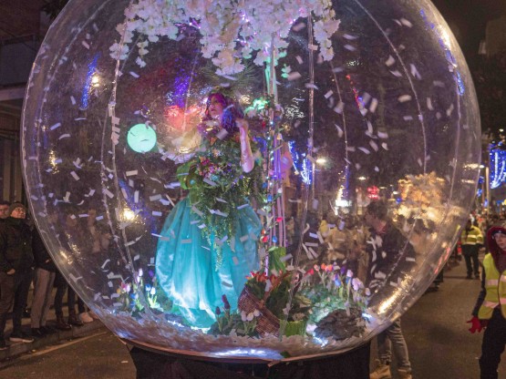 Animació en esfera inflable