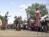 Animación de calle en zancos